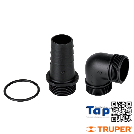 Imagen de CONECTOR Y EMPAQUE P BOMBAS SUMERGIBLES PLAST KIT
