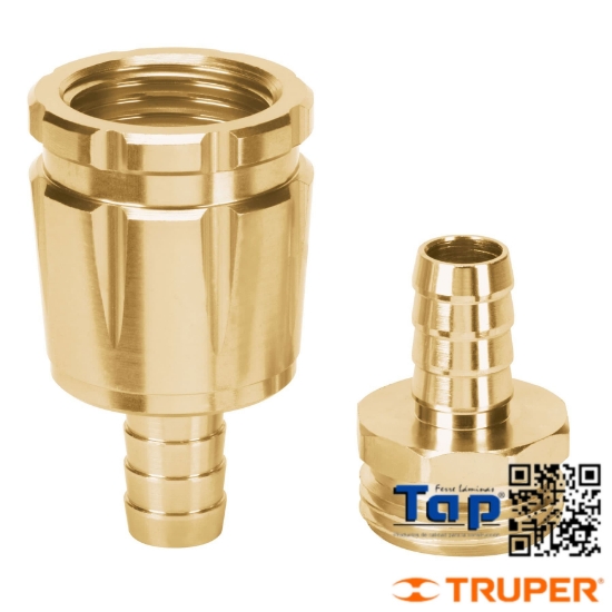 Imagen de CONECTORES 013 1/2" MACHO /HEMBRA ROBUSTOS ALU JGO