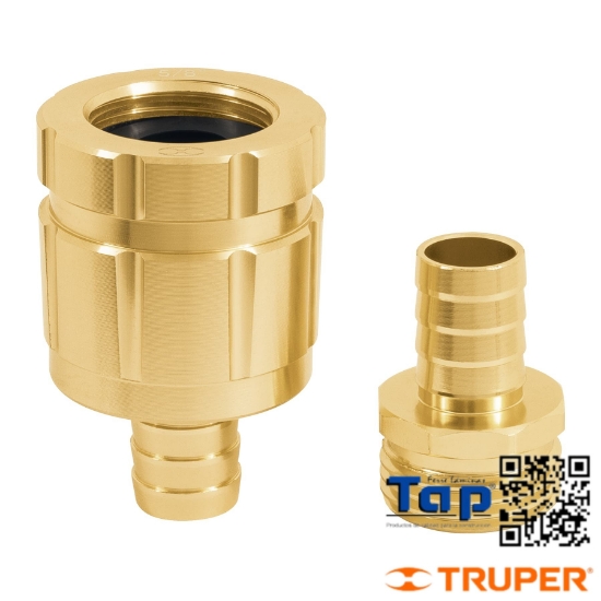 Imagen de CONECTORES 015 5/8" MACHO /HEMBRA ROBUSTOS ALU JGO