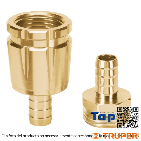 Imagen de CONECTORES 019 3/4" MACHO /HEMBRA ROBUSTOS ALU JGO