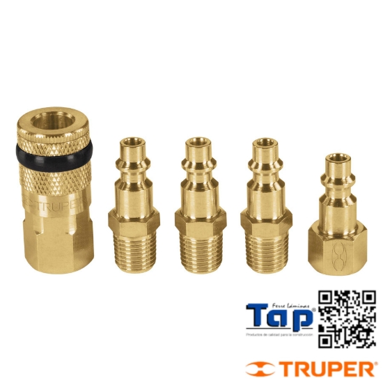 Imagen de CONECTORES Y 1 COPLE P COMPRESOR AIRE JGO 4