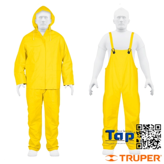 Imagen de IMPERMEABLE DOBLE CAPA CONJUNTO TALLA G TRUPER