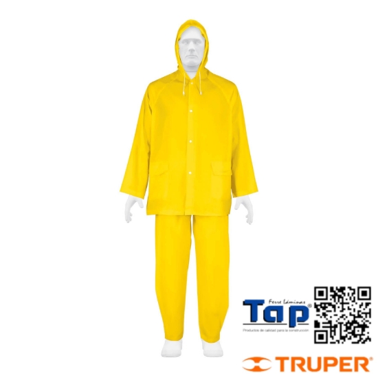 Imagen de IMPERMEABLE LIGERO PVC CONJUNTO TALLA XG PRETUL