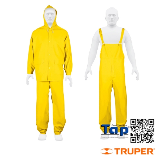 Imagen de IMPERMEABLE TRIPLE CAPA CONJUNTO TALLA XG TRUPER EXPERT