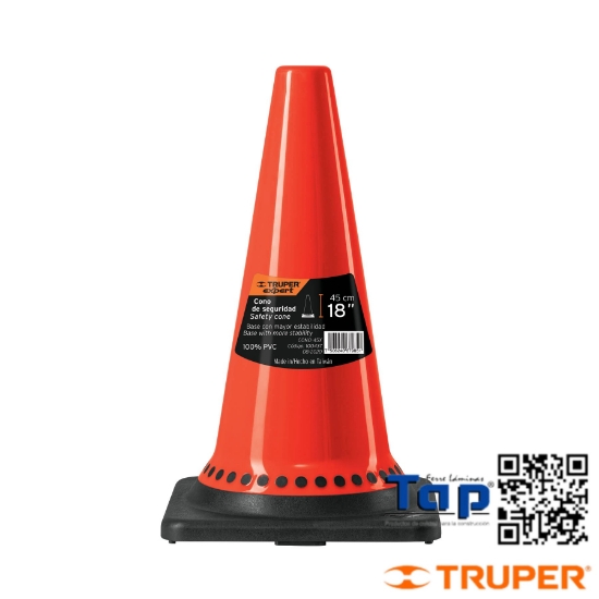 Imagen de CONO PRECAUCION 45 CM PVC USO RUDO EXPERT
