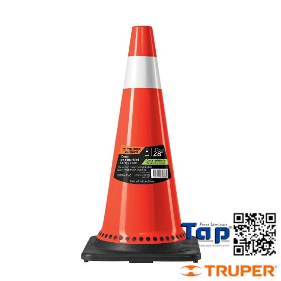 Imagen de CONO PRECAUCION 70 CM PVC C REFLEJANTE EXPERT