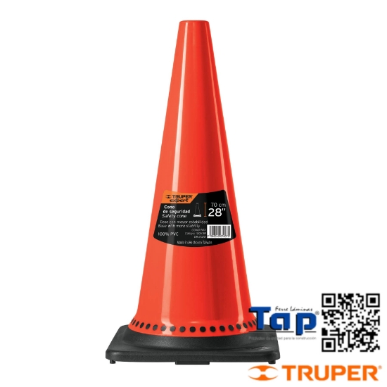 Imagen de CONO PRECAUCION 70 CM PVC USO RUDO EXPERT