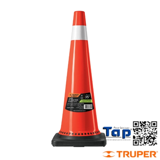 Imagen de CONO PRECAUCION 90 CM PVC C REFLEJANTE EXPERT