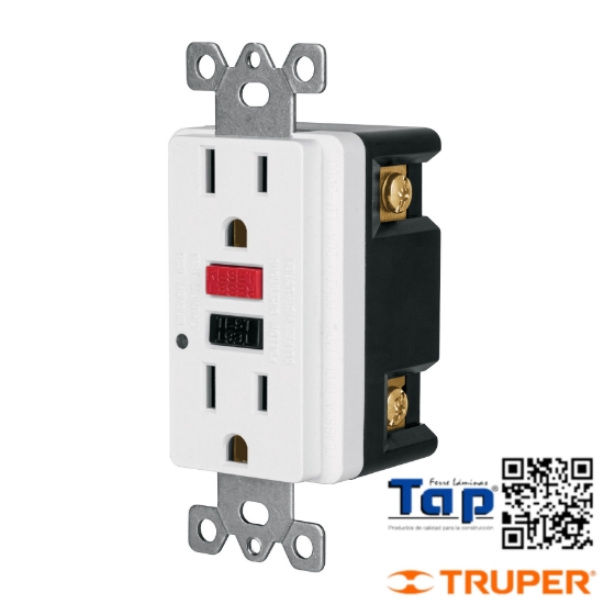 Imagen de CONTACTO DUPLEX FALLA A TIERRA GFCI (ICFT) CLASSIC