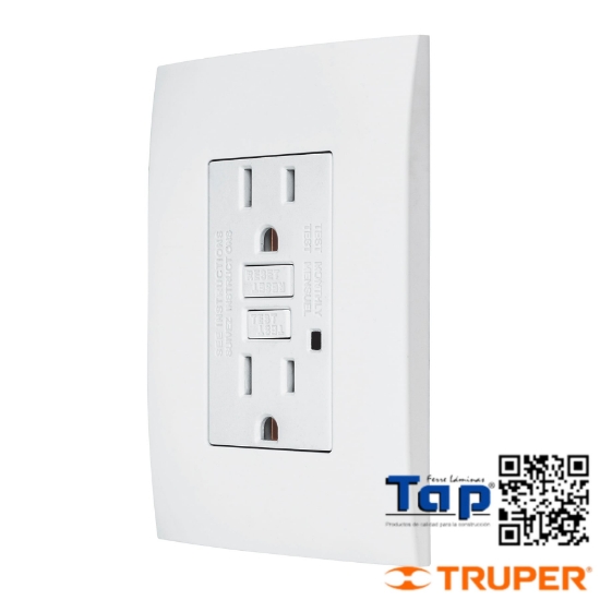 Imagen de CONTACTO DUPLEX FALLA A TIERRA GFCI (ICFT) OSLO VOLTECK