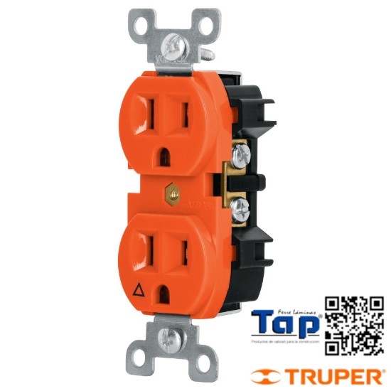Imagen de CONTACTO DUPLEX TIERRA AISLADA 15 A LINEA STD