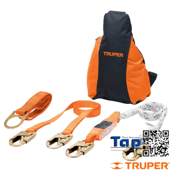 Imagen de ARNES CONTRA CAIDAS C TRES ANILLOS ANSI TRUPER KIT