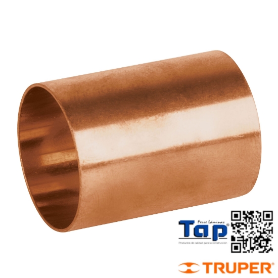 Imagen de COPLE COBRE SIN RANURA 019 3/4" FOSET