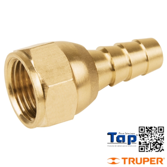 Imagen de COPLE ESPIGA (TUERCA LOCA) LATON 009 3/8" FOSET