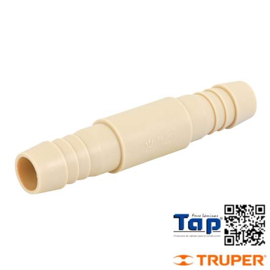 Imagen de COPLE INSERCION 009 3/8" POLIPROP FOSET