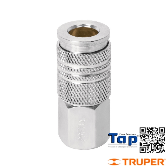 Imagen de COPLE RAPIDO CUERDA 006 1/4" NPT PRETUL