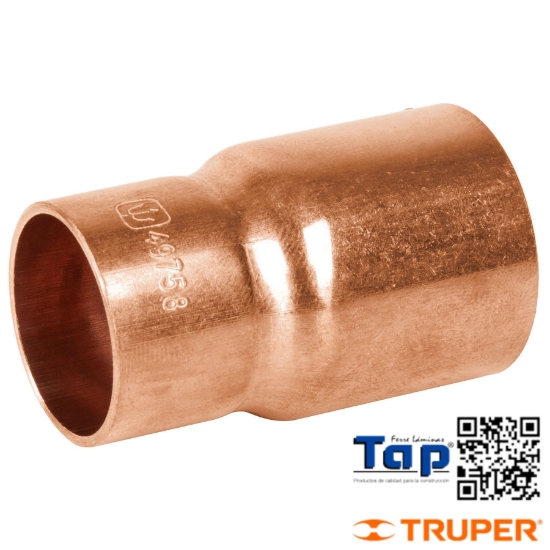 Imagen de COPLE REDUCCION BUSHING COBRE 038 1-1/2"X019 3/4" FOSET
