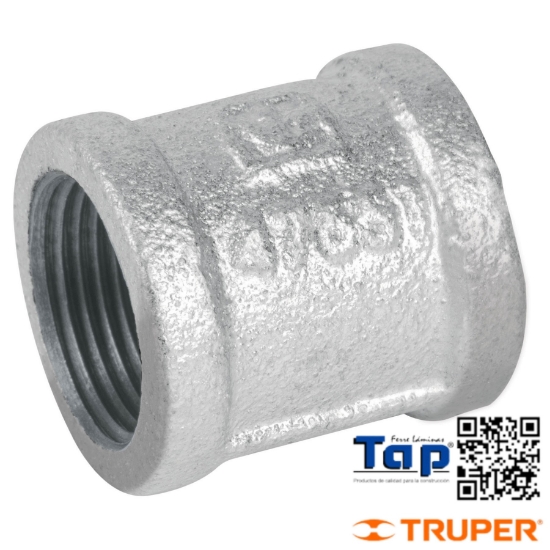 Imagen de COPLE REF ACERO GALVANIZADO 025 1" FOSET
