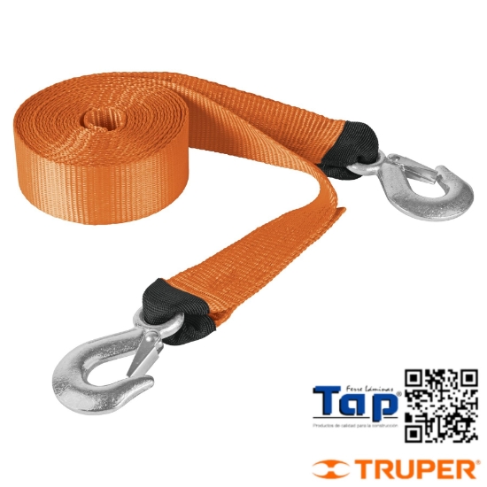 Imagen de CORREA P REMOLQUE C GANCHOS 050 2"X5.8 M TRUPER