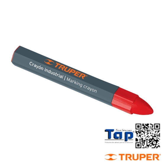 Imagen de CRAYONES 12 CM INDUSTES ROJOS TRUPER BLISTER C 2