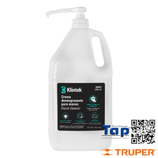 Imagen de CREMA LIMPIADORA Y DESENGRASANTE P MANOS 1 GAL KLINTEK