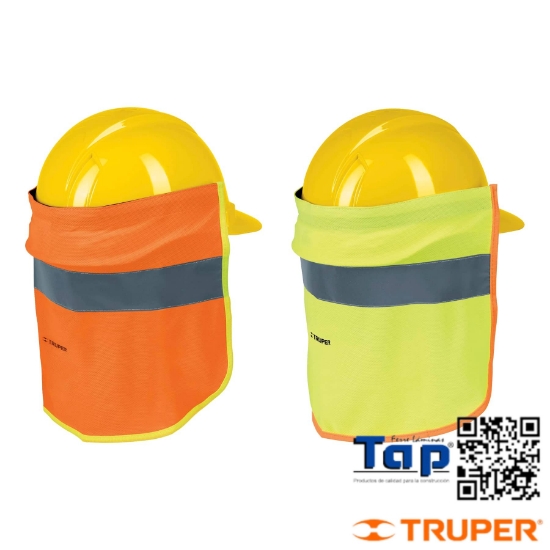 Imagen de CUBRENUCA P CASCO NARANJA C REFLEJANTE TRUPER