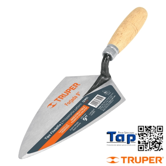 Imagen de CUCHARA P ALBAÑIL 250 10" FORJADA T FILADELFIA TRUPER