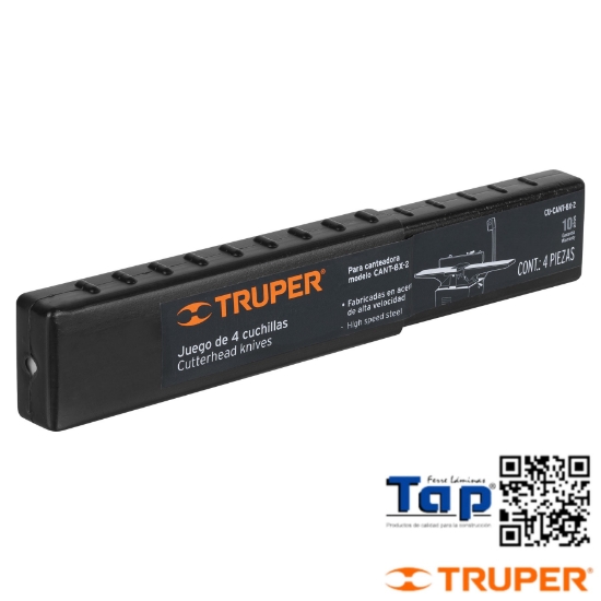 Imagen de CUCHILLAS HSS P CANTEADORA CANT-8X-2 TRUPER CAJA C 4