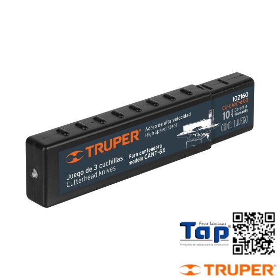 Imagen de CUCHILLAS P CANTEADORA CANT-6X TRUPER CAJA C 3