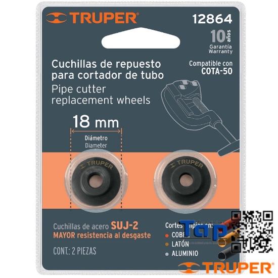 Imagen de CUCHILLAS P CORTADOR TUBO COTA-50 BLISTER C 2