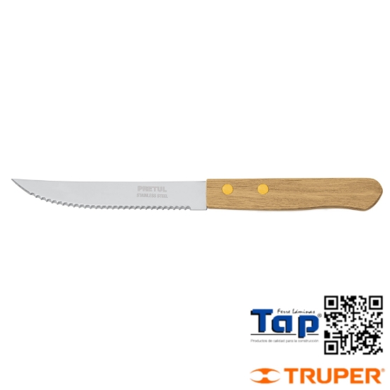 Imagen de CUCHILLO C SIERRA P ASADO 125 5" MANGO MAD PRETUL