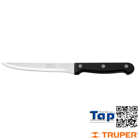 Imagen de CUCHILLO C SIERRA P ASADO 125 5" MANGO PCO PRETUL