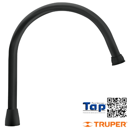 Imagen de CUELLO P MEZCLADORA FREGADERO NEGRO MATE AQUA