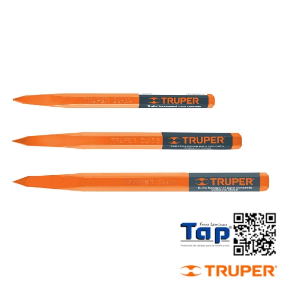 Imagen de CUÑA P CONCRETO 019 3/4" TRUPER