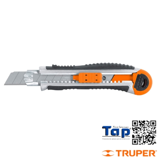 Imagen de CUTTER 18 MM TRABAJO PESADO C ALMA MET Y GRIP EXPERT