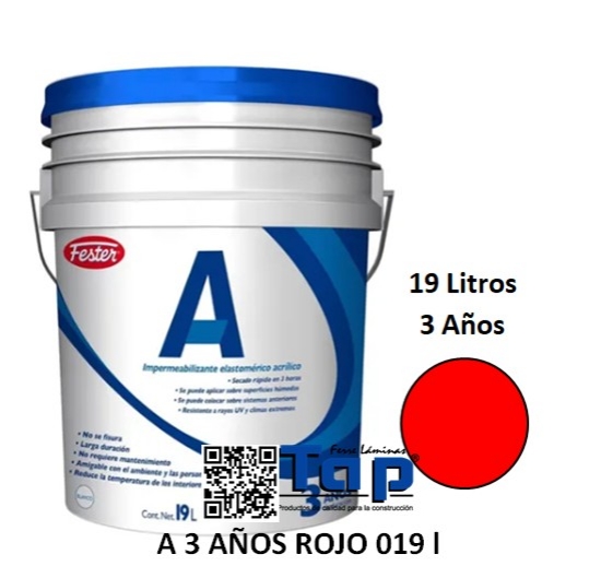 Imagen de A 3 AÑOS ROJO 019 l