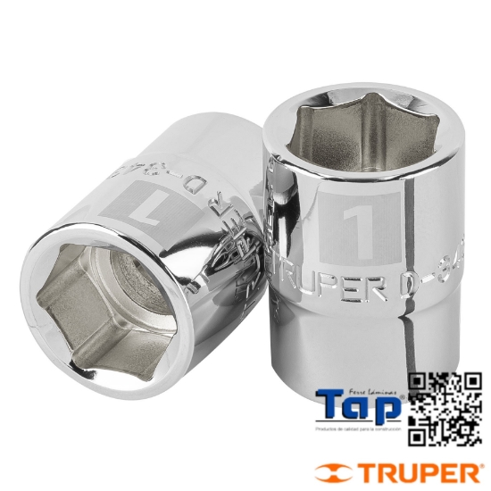 Imagen de DADO 025 1"  6 PTA CUA 019 3/4" TRUPER