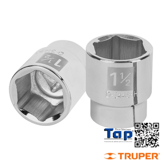 Imagen de DADO 031 1-1/4"  6 PTA CUA 019 3/4" TRUPER