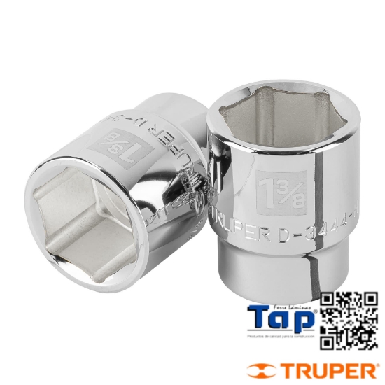 Imagen de DADO 034 1-3/8"  6 PTA CUA 019 3/4" TRUPER