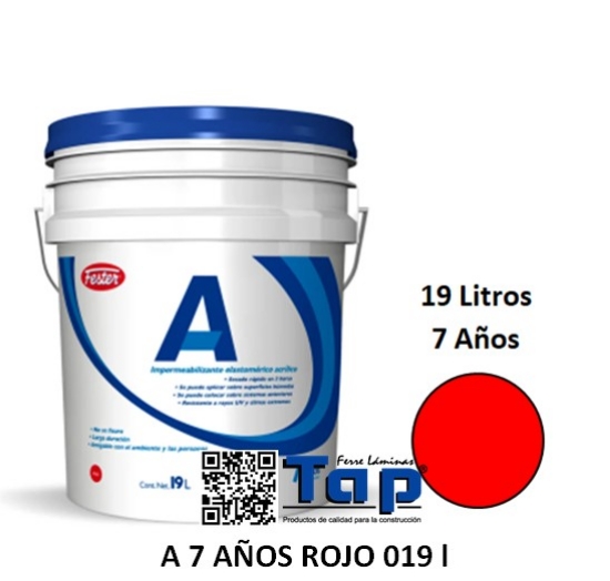 Imagen de A 7 AÑOS ROJO 019 l