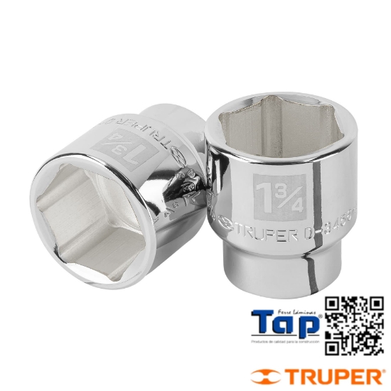 Imagen de DADO 044 1-3/4"  6 PTA CUA 019 3/4" TRUPER