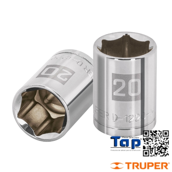Imagen de DADO 21 MM  6 PTA CUA 013 1/2" TRUPER