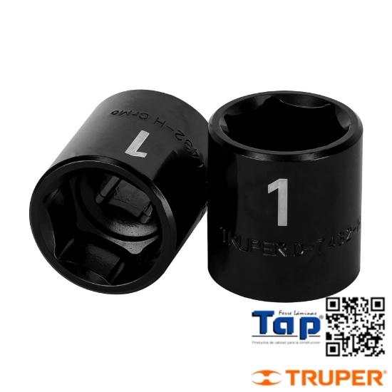 Imagen de DADO IMPACTO 013 1/2"  6 PTA CUA 013 1/2" TRUPER