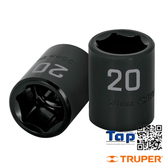 Imagen de DADO IMPACTO 013 1/2"  6 PTA CUA 13 MM TRUPER