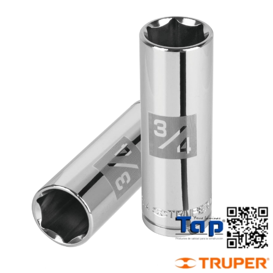 Imagen de DADO LARGO 013 1/2"  6 PTA CUA 013 1/2" TRUPER