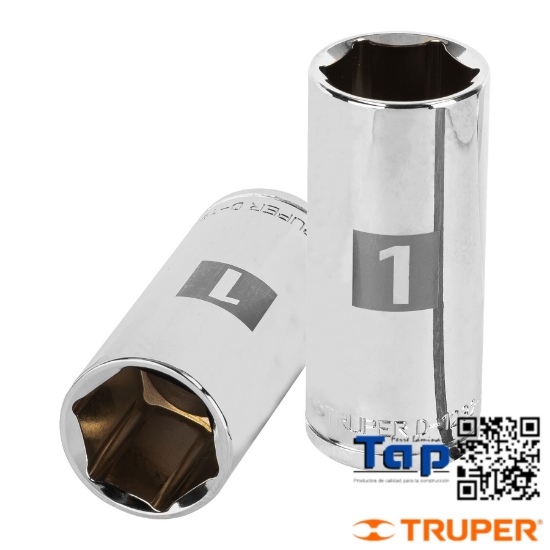 Imagen de DADO LARGO 020 13/16"  6 PTA CUA 013 1/2" TRUPER