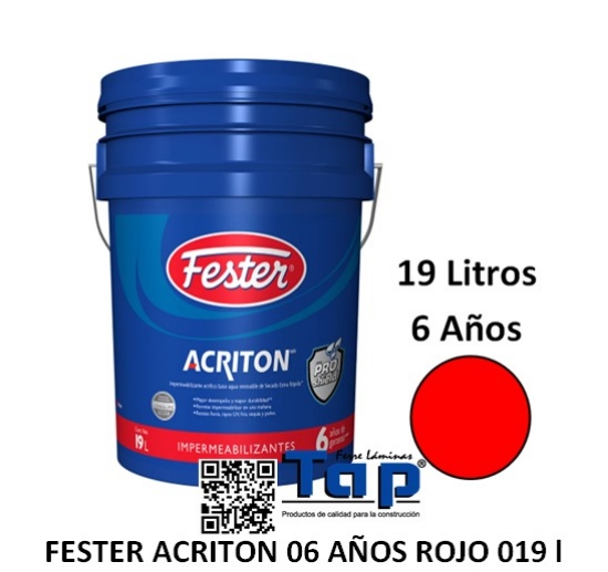 Imagen de FESTER ACRITON 06 AÑOS ROJO 019 l