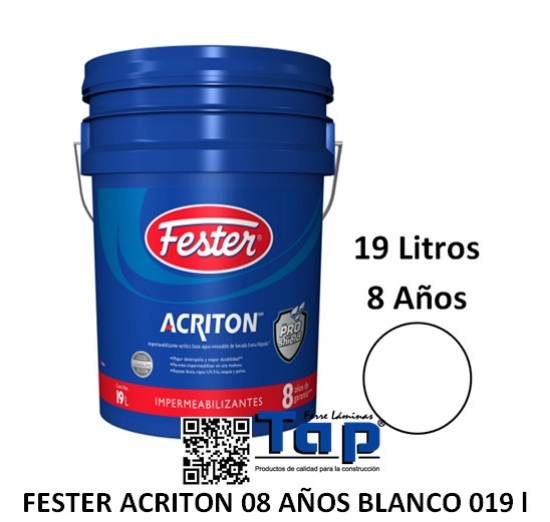 Imagen de FESTER ACRITON 08 AÑOS BLANCO 019 l