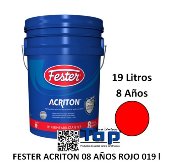 Imagen de FESTER ACRITON 08 AÑOS ROJO 019 l