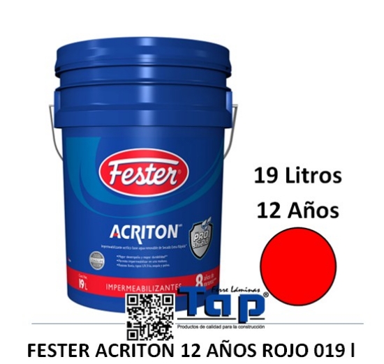 Imagen de FESTER ACRITON 12 AÑOS ROJO 019 l